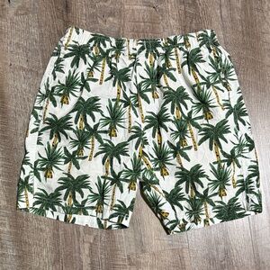 Men’s Free Planet cotton Palm Tree Print Shorts